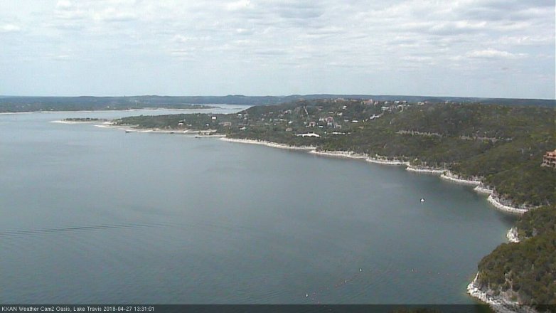 Lake Travis webcam, April 27, 2018 12:40 PM CT