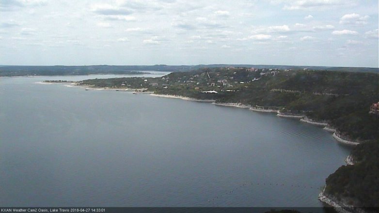 Lake Travis webcam, April 27, 2018 1:50 PM CT