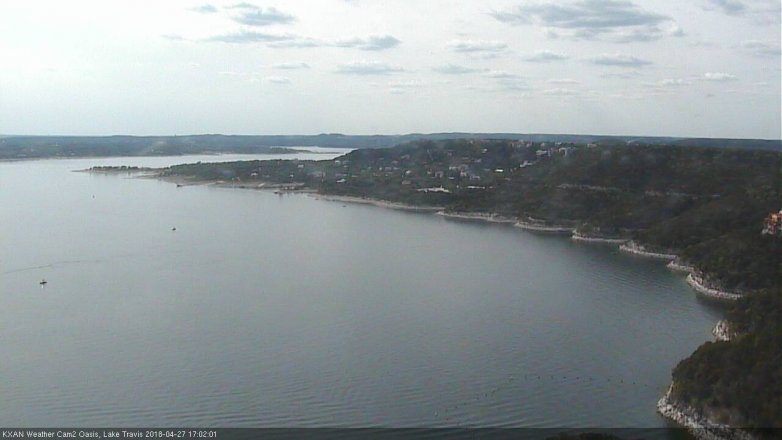 Lake Travis webcam, April 27, 2018 4:05 PM CT