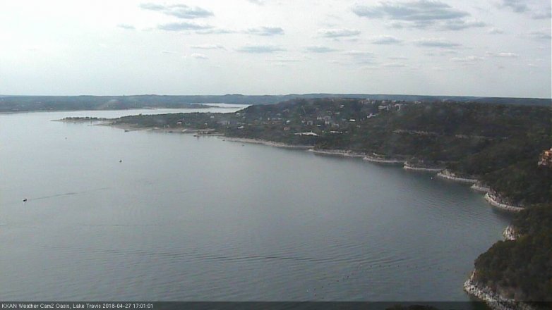 Lake Travis webcam, April 27, 2018 4:30 PM CT