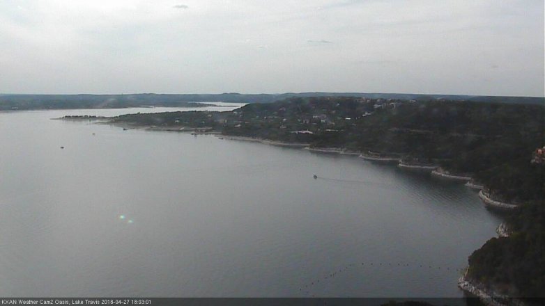 Lake Travis webcam, April 27, 2018 5:30 PM CT