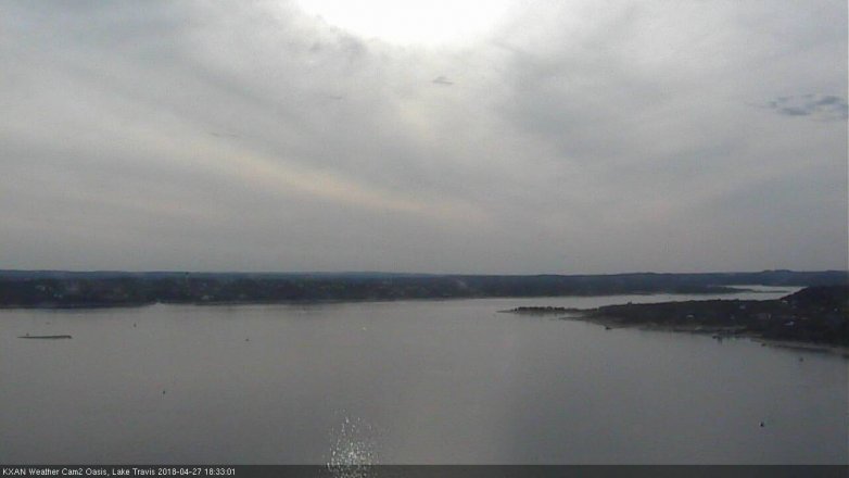 Lake Travis webcam, April 27, 2018 5:40 PM CT