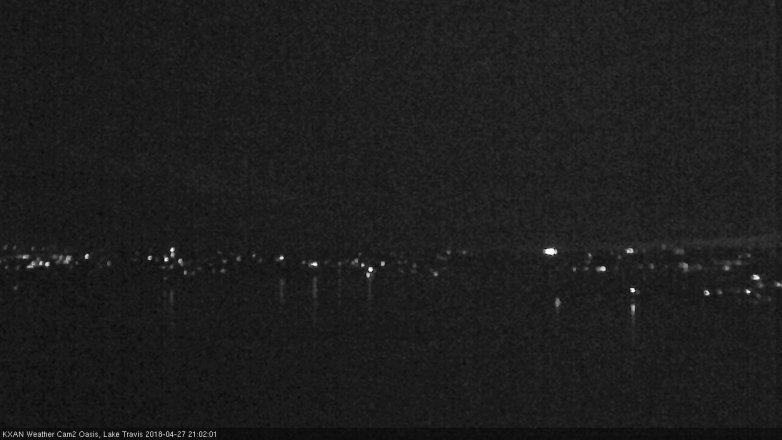 Lake Travis webcam, April 27, 2018 8:05 PM CT