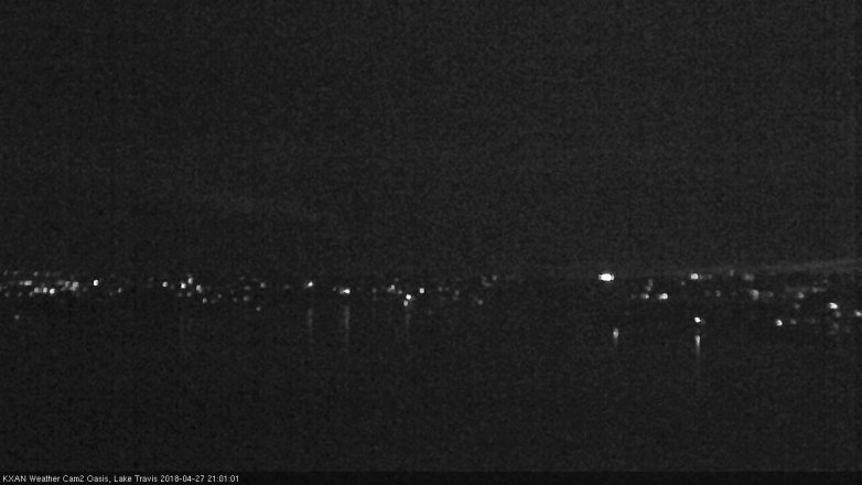 Lake Travis webcam, April 27, 2018 8:10 PM CT