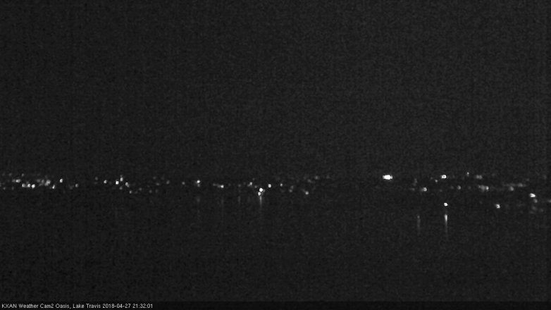 Lake Travis webcam, April 27, 2018 8:50 PM CT