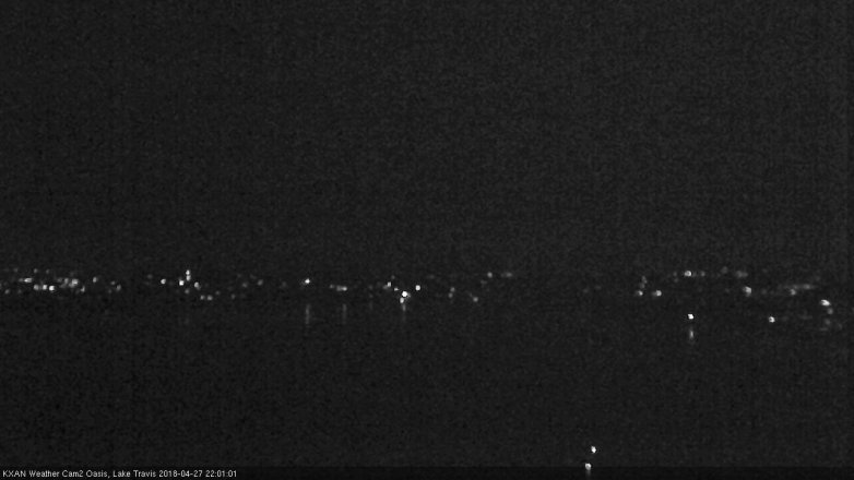 Lake Travis webcam, April 27, 2018 9:20 PM CT
