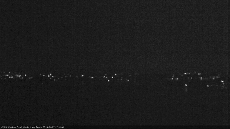 Lake Travis webcam, April 27, 2018 9:45 PM CT