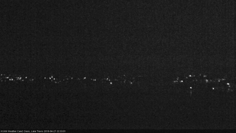 Lake Travis webcam, April 27, 2018 9:55 PM CT
