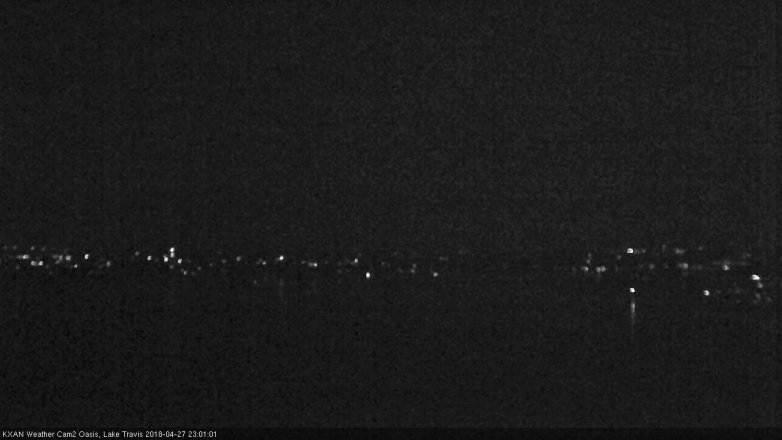 Lake Travis webcam, April 27, 2018 10:10 PM CT