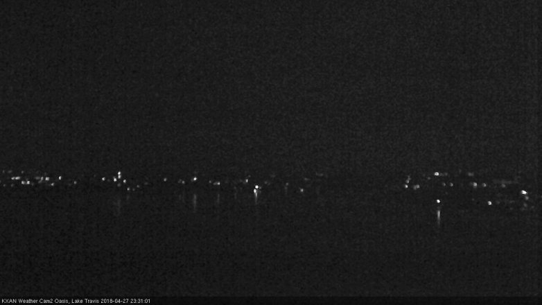 Lake Travis webcam, April 27, 2018 10:40 PM CT
