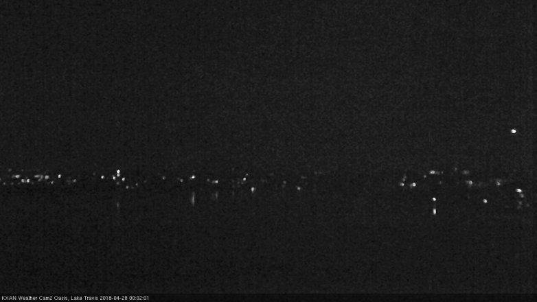 Lake Travis webcam, April 27, 2018 11:05 PM CT