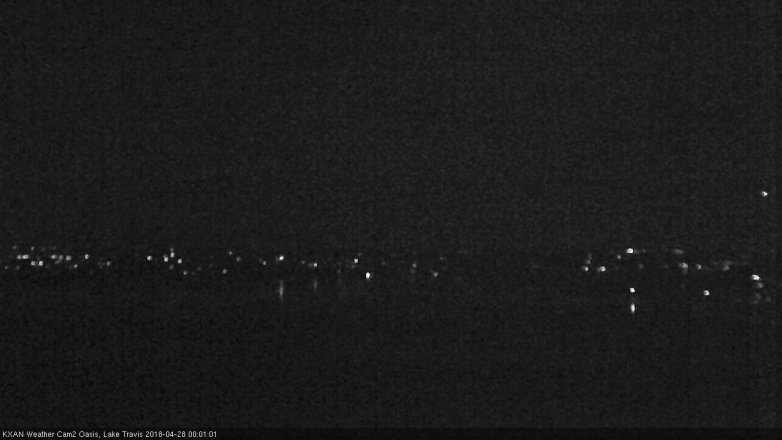 Lake Travis webcam, April 27, 2018 11:15 PM CT