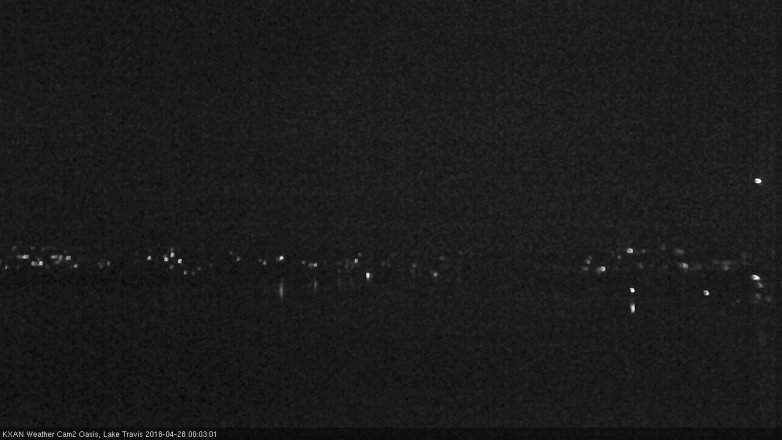 Lake Travis webcam, April 27, 2018 11:25 PM CT