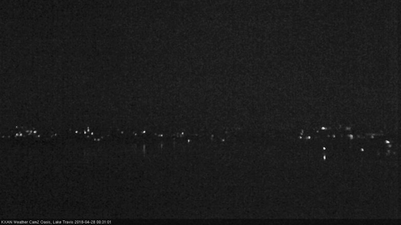 Lake Travis webcam, April 27, 2018 11:40 PM CT