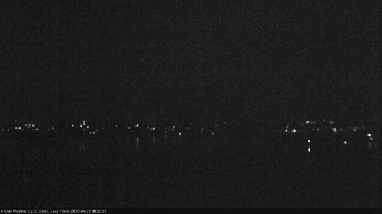 Lake Travis webcam, April 27, 2018 11:45 PM CT