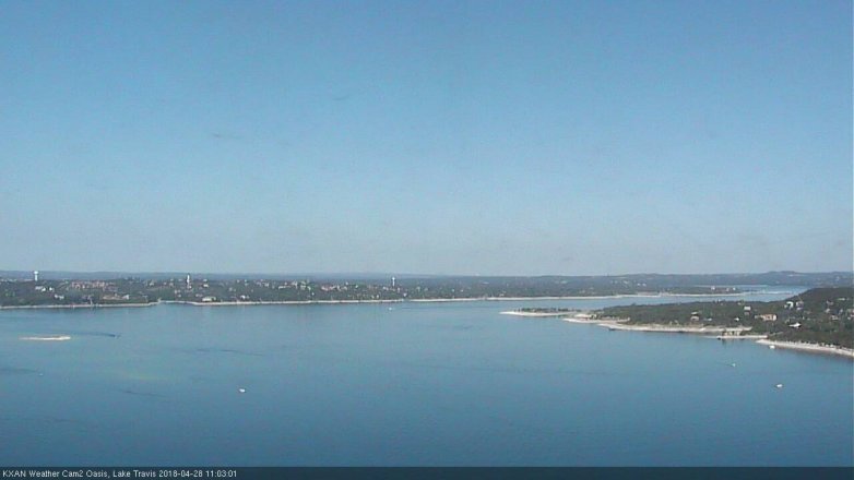 Lake Travis webcam, April 28, 2018 10:25 AM CT