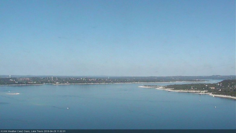 Lake Travis webcam, April 28, 2018 10:30 AM CT