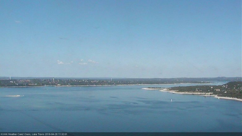 Lake Travis webcam, April 28, 2018 10:35 AM CT