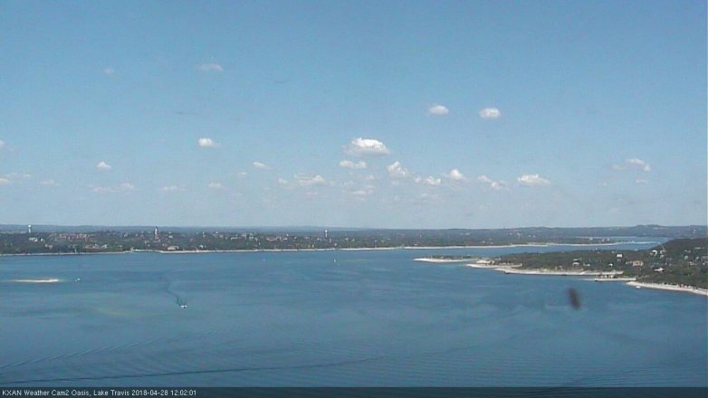 Lake Travis webcam, April 28, 2018 11:05 AM CT