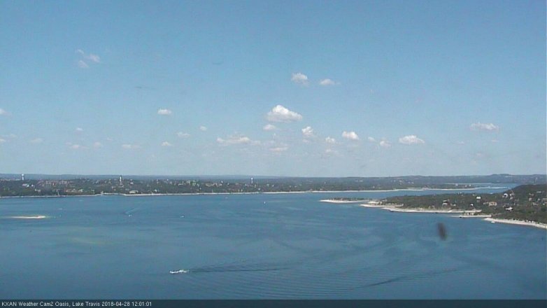 Lake Travis webcam, April 28, 2018 11:20 AM CT