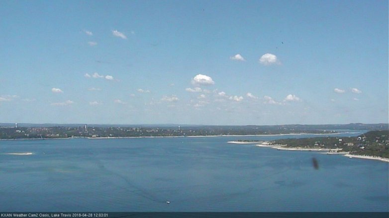 Lake Travis webcam, April 28, 2018 11:25 AM CT
