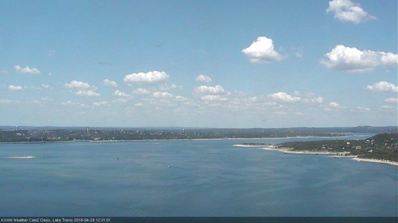 Lake Travis webcam, April 28, 2018 11:55 AM CT
