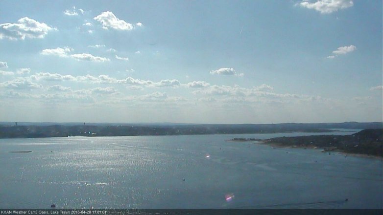 Lake Travis webcam, April 28, 2018 4:10 PM CT