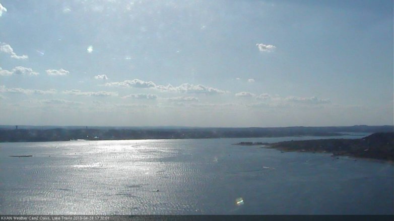 Lake Travis webcam, April 28, 2018 4:45 PM CT