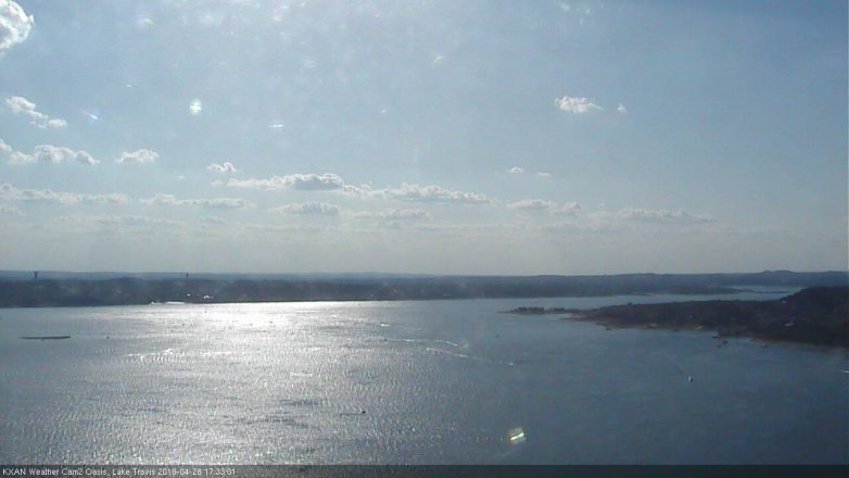 Lake Travis webcam, April 28, 2018 5:05 PM CT