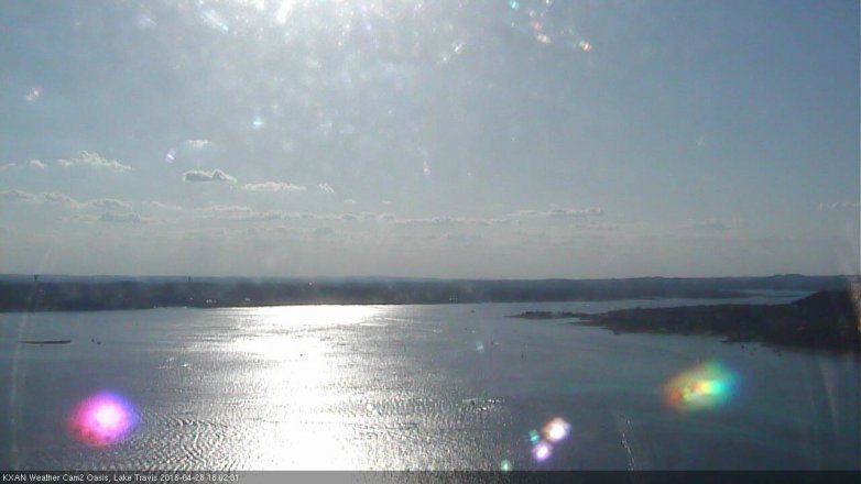 Lake Travis webcam, April 28, 2018 5:10 PM CT