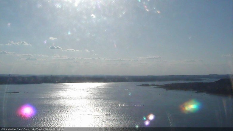 Lake Travis webcam, April 28, 2018 5:30 PM CT