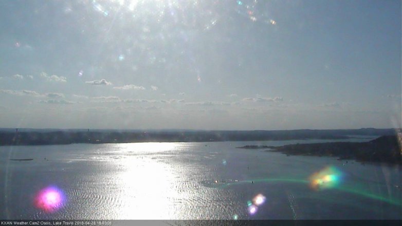 Lake Travis webcam, April 28, 2018 5:35 PM CT