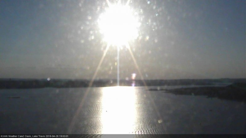 Lake Travis webcam, April 28, 2018 6:15 PM CT