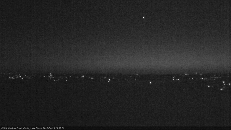 Lake Travis webcam, April 28, 2018 8:15 PM CT