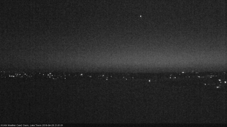 Lake Travis webcam, April 28, 2018 8:25 PM CT