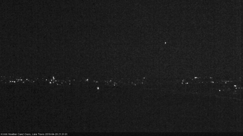 Lake Travis webcam, April 28, 2018 8:40 PM CT