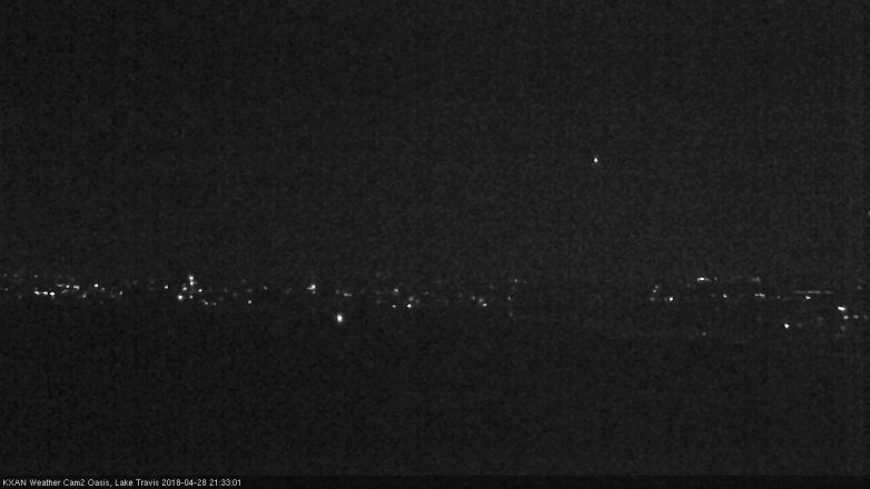 Lake Travis webcam, April 28, 2018 8:50 PM CT