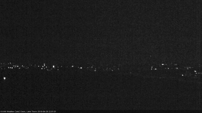 Lake Travis webcam, April 28, 2018 9:20 PM CT