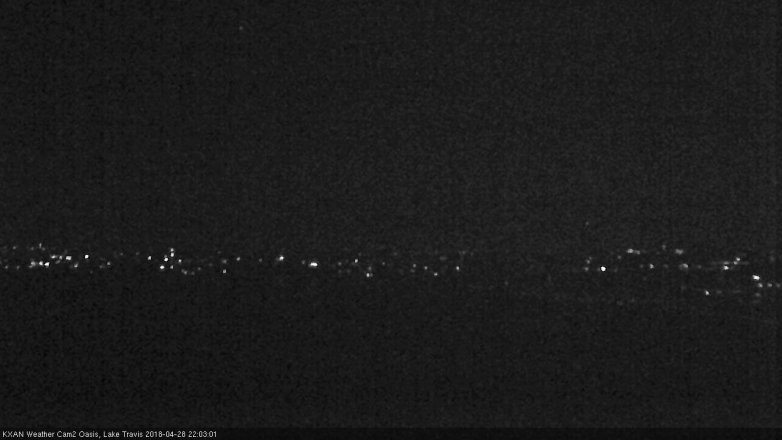 Lake Travis webcam, April 28, 2018 9:30 PM CT