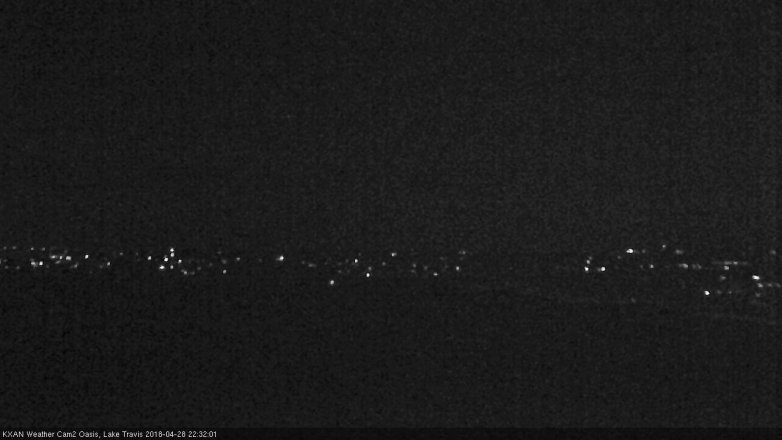 Lake Travis webcam, April 28, 2018 9:40 PM CT