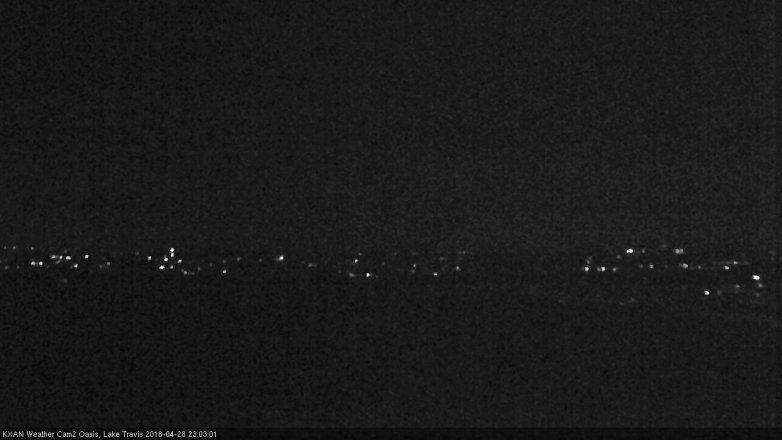 Lake Travis webcam, April 28, 2018 10:15 PM CT