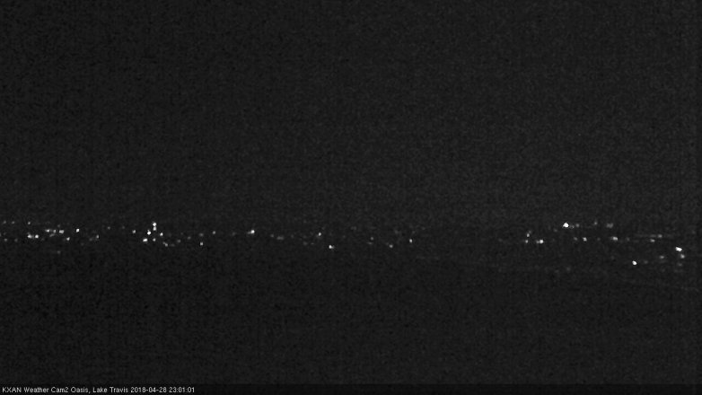 Lake Travis webcam, April 28, 2018 10:30 PM CT