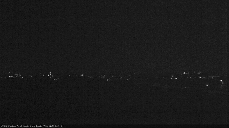 Lake Travis webcam, April 28, 2018 12:00 AM CT