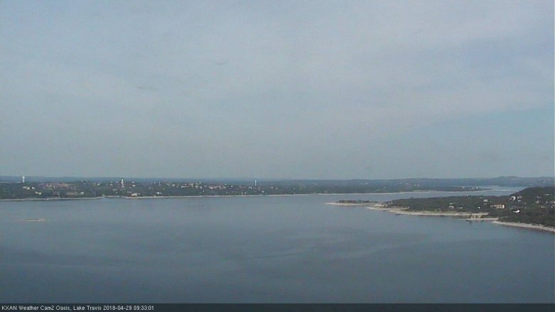Lake Travis webcam, April 29, 2018 9:05 AM CT