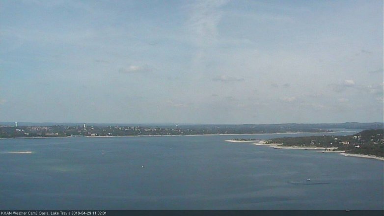 Lake Travis webcam, April 29, 2018 10:15 AM CT