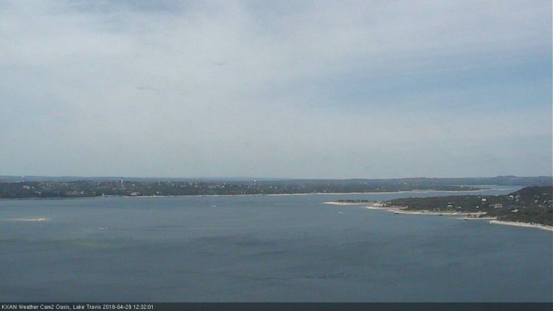 Lake Travis webcam, April 29, 2018 11:40 AM CT
