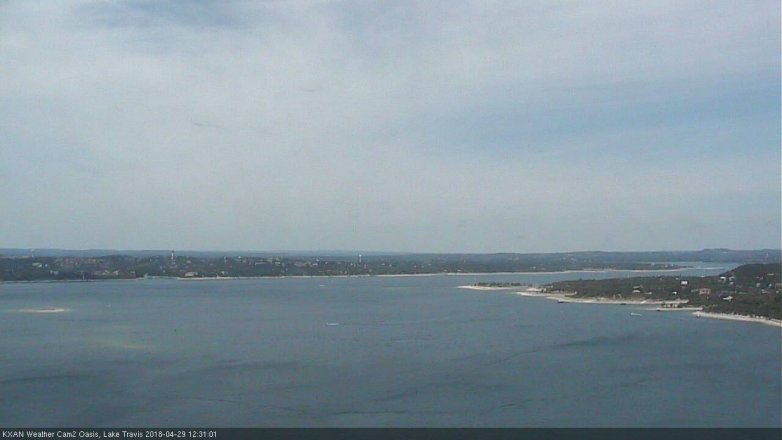 Lake Travis webcam, April 29, 2018 12:00 PM CT