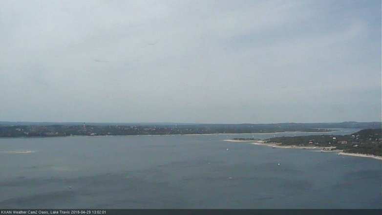Lake Travis webcam, April 29, 2018 12:30 PM CT
