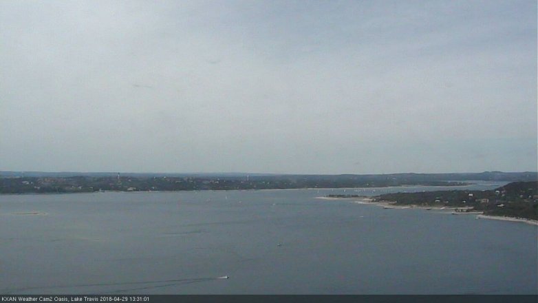 Lake Travis webcam, April 29, 2018 12:40 PM CT