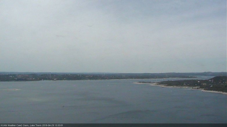 Lake Travis webcam, April 29, 2018 1:05 PM CT